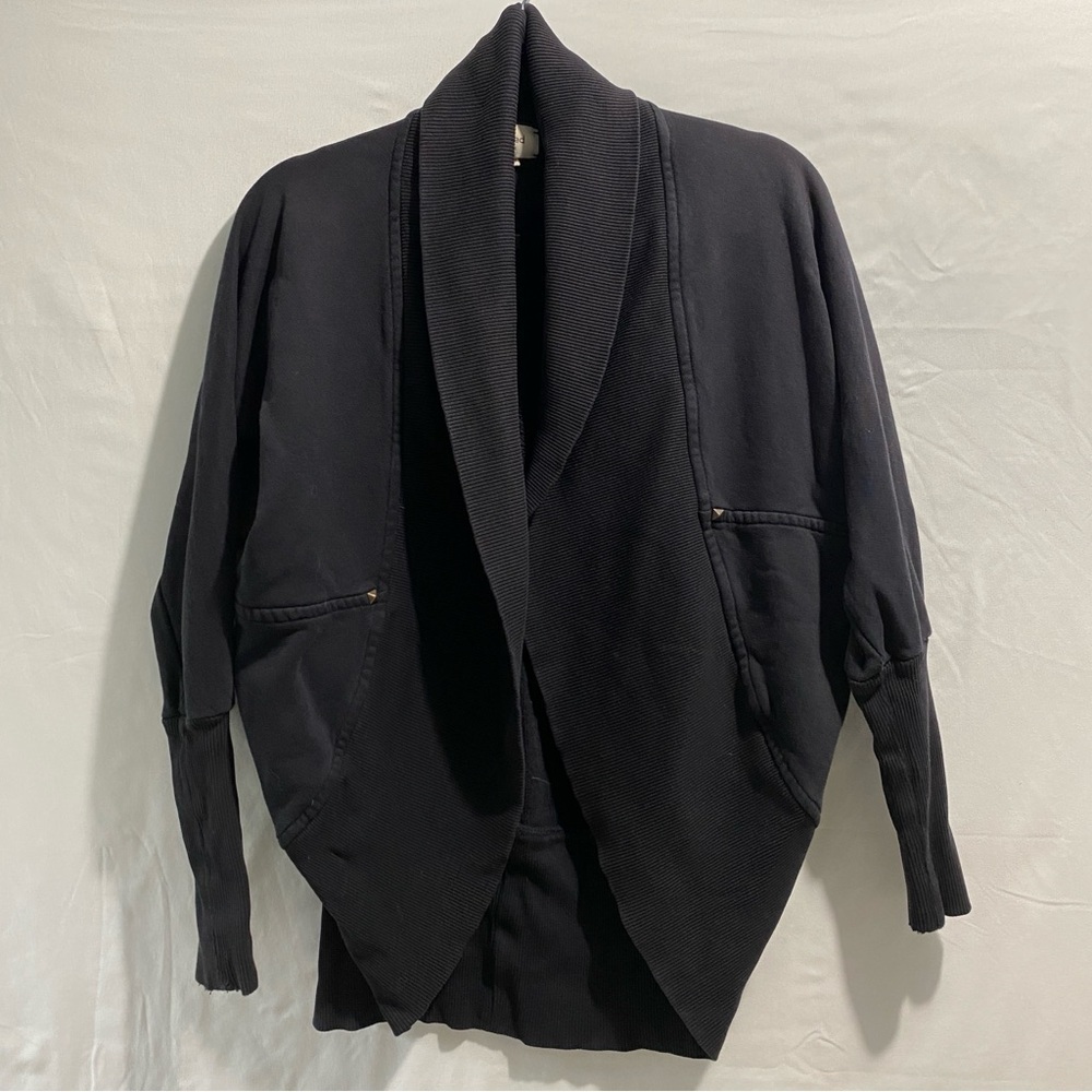 Wilfred Open Front Cocoon Style Black Jacket with Stud accents size Small(9) - Picture 2 of 10